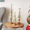 Gold Metal Layered Branch Christmas Tree Set